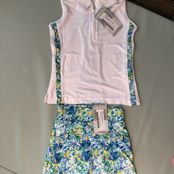Garb Toddler Girl Golf Polo Top / Skort Set 2T - Picture 1 of 6